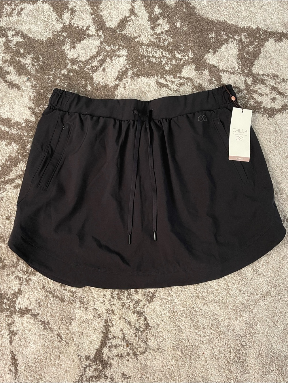 Calia Mid Rise Skort Journey Collection Relaxed Hits at Mid-Thigh Sz M